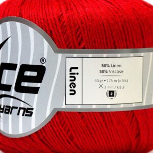 6x50gr Linen Red