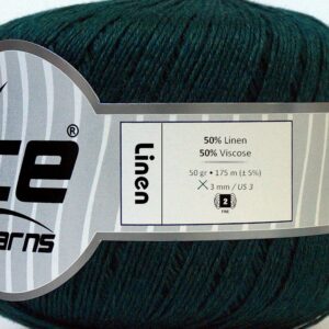 6x50gr Linen Dark Green