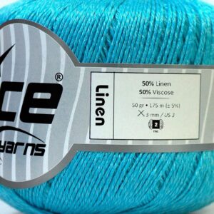6x50gr Linen Light Turquoise