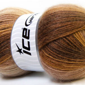 4x100gr Angora Active Brown Shades