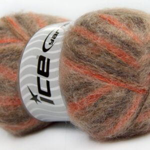 4x100gr Bermuda Mohair Brown Shades, Copper