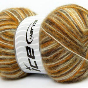 4x100gr Angora Supreme Color Green, Orange, White