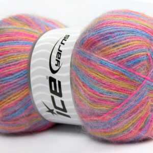 4x100gr Angora Supreme Color Gold, Blue, Pink