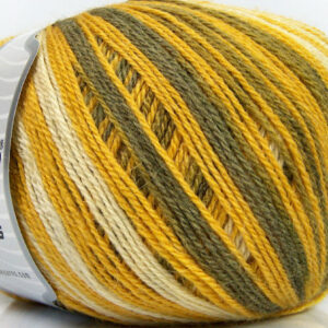 4x100gr Alpaca Fine Magic Olive Green, Yellow, White, Khaki