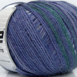4x100gr Alpaca Fine Magic Purple Shades, Dark Green