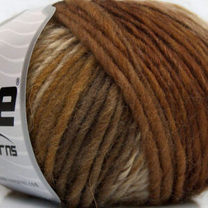 8x50gr Vivid Wool Brown Shades, Camel