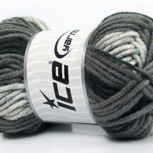 4x100gr AntiPilling Color Bulky Black, Grey Shades