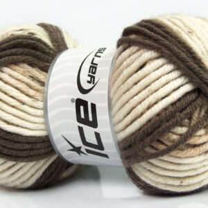 4x100gr AntiPilling Color Bulky Cream, Brown