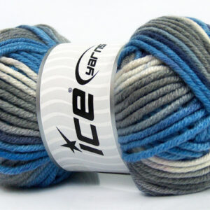 4x100gr AntiPilling Color Bulky Blue, Grey, White, Purple