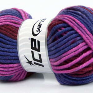 4x100gr AntiPilling Color Bulky Burgundy, Purple, Lavender, White