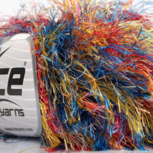 8x50gr Long Eyelash Colorful Red, Blue, Orange, Yellow