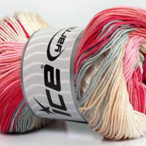 4x100gr Camilla Cotton Magic Pink Shades, Grey, Cream