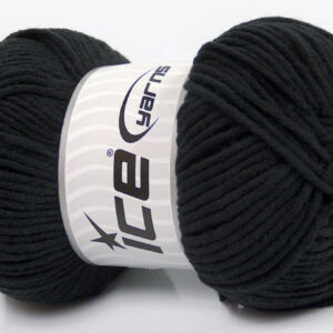 4x100gr Lorena Worsted Black