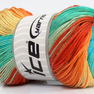 4x100gr Camilla Cotton Magic Turquoise, Mint Green, Orange, Yellow