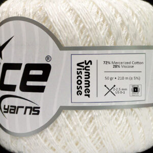 6x50gr Summer Viscose White