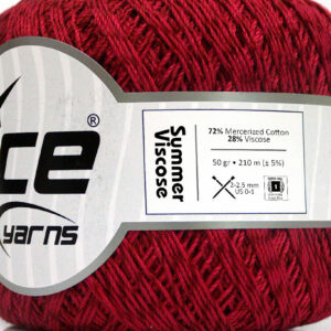 6x50gr Summer Viscose Burgundy