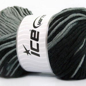 4x100gr Batik Chunky Black, Grey, White