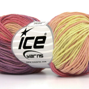 8x50gr Lorena Print Lilac, Light Pink, Cream