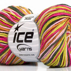 8x50gr Lorena Print Pink Shades, Green Shades, Brown