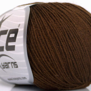 6x50gr Baby Merino Dark Brown
