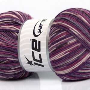 4x100gr Bamboo Sock Purple Shades