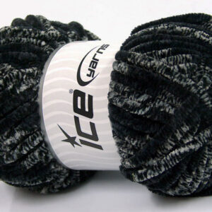 4x100gr Chenille Safari Black, Grey Shades