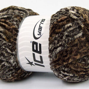 4x100gr Chenille Safari Brown Shades, Cream