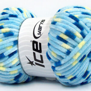4x100gr Chenille Baby Colors Blue Shades, Yellow