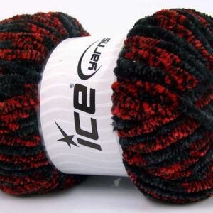 4x100gr Chenille Safari Red, Black