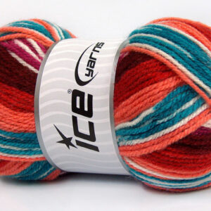 4x100gr Favorite Ethnic Burgundy, Red, Salmon, Turquoise, Black, White