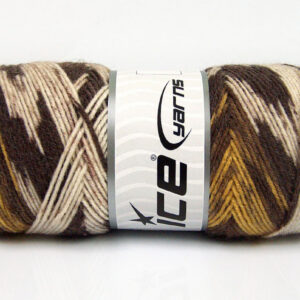 4x100gr Bonito Ethnic Brown Shades, Yellow, Cream