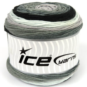 2x200gr Cakes Aran Black, Grey, White