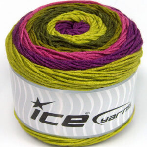2x200gr Cakes Aran Green Shades, Purple, Orchid