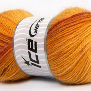 4x100gr Angora Active Gold, Yellow, Brown