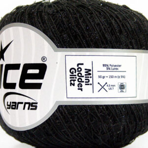 6x50gr Mini Ladder Glitz Black Trellis