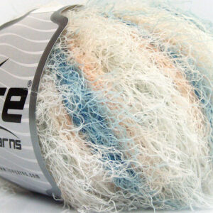 8x50gr Modena Viscose Blue, Light Salmon, White