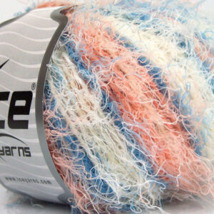 8x50gr Modena Viscose Blue, Salmon, White