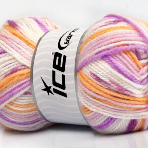 4x100gr Favorite Baby Lilac Shades, Light Orange, White