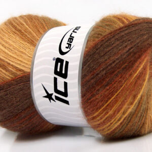 4x100gr Angora Batik Brown Shades