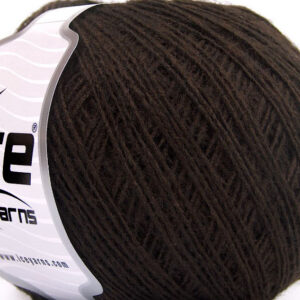 8x50gr Wool Cord Sport Dark Brown