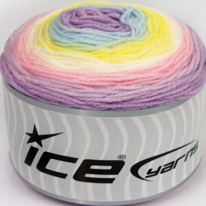 3x100gr Cakes Baby Fine Lilac, Pink, White, Yellow, Blue