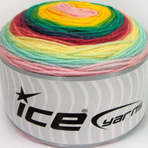 3x100gr Cakes Baby Fine Green Shades, Yellow Shades, Pink Shades