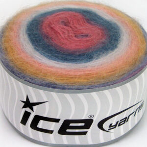 2x200gr Cakes Angora Pink Shades, Lilac, Blue Shades