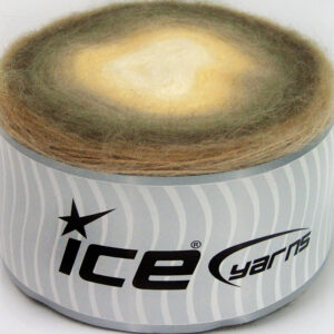 2x200gr Cakes Angora Brown, Khaki, Camel, Yellow, White