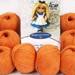 8x25gr Amigurumi Cotton 25 Light Copper