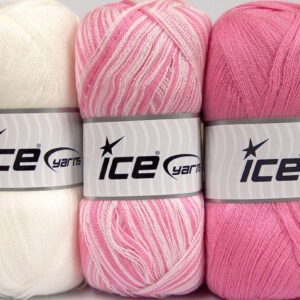 3x100gr Baby Ombre White, Pink