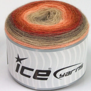 2x150gr Cakes Mohair Camel, Copper, Salmon, Beige