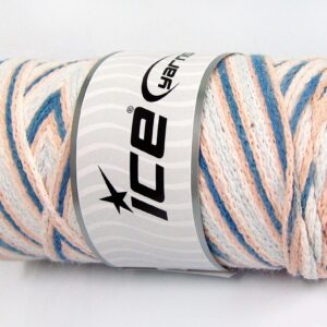 2x200gr Saver Chain Color Light Salmon, Light Blue, White