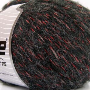 4x100gr Alpaca Shine Black, Red