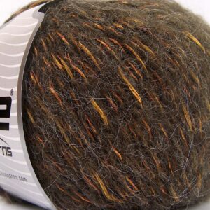 4x100gr Alpaca Shine Dark Brown, Gold, Olive Green